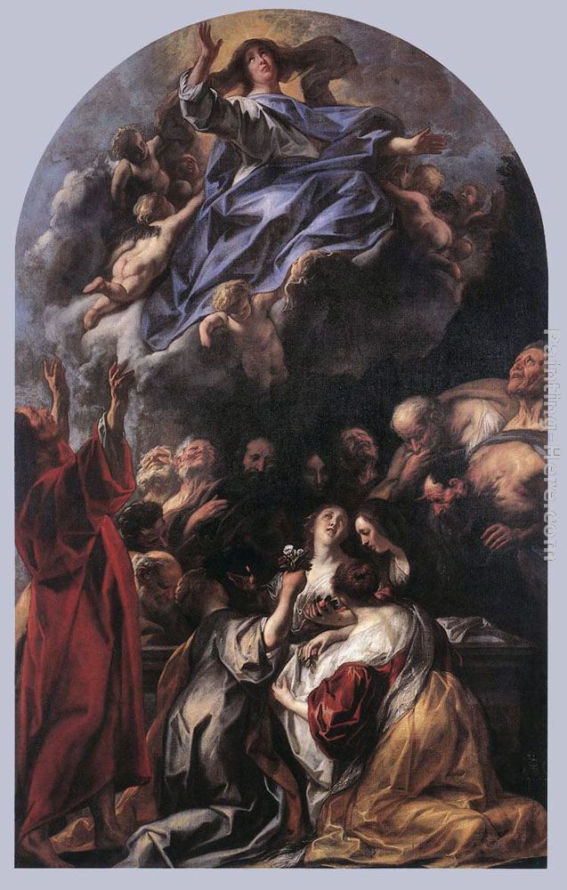 Assumption of the Virgin painting - Jacob Jordaens Assumption of the Virgin art painting